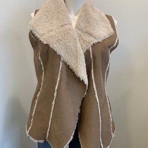YMI Sherpa Suede Vest